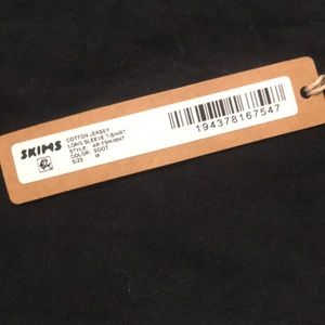 Skims COTTON JERSEY LONG SLEEVE T-SHIRT